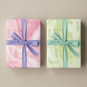 Abstract wave wrapping paper - flowing wave line design