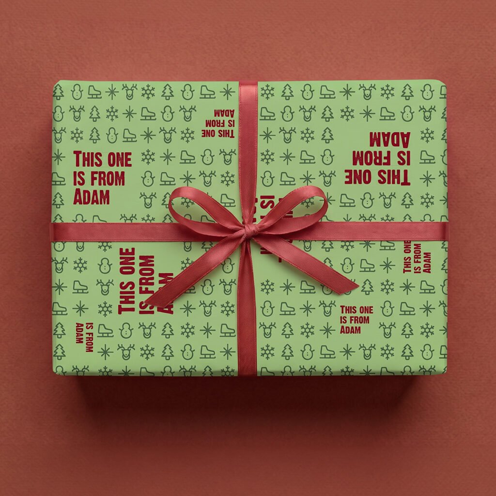 Personalised Name Christmas Wrapping Paper