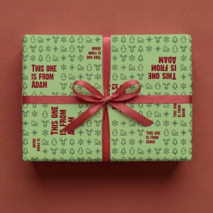 Personalised Name Christmas Wrapping Paper