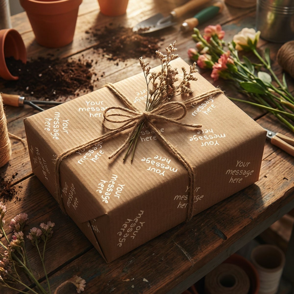 Hand Paint personalised wrapping paper