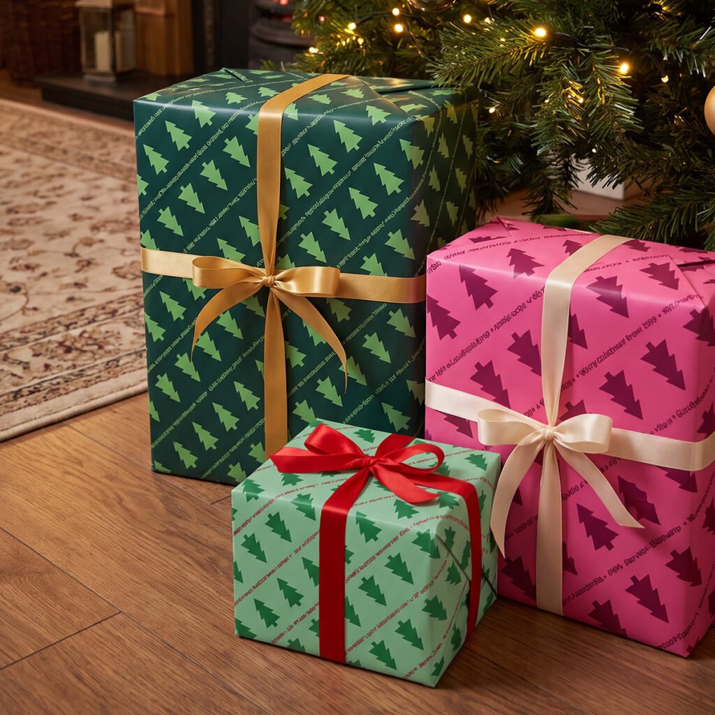 Personalised Christmas Tree Wrapping Paper