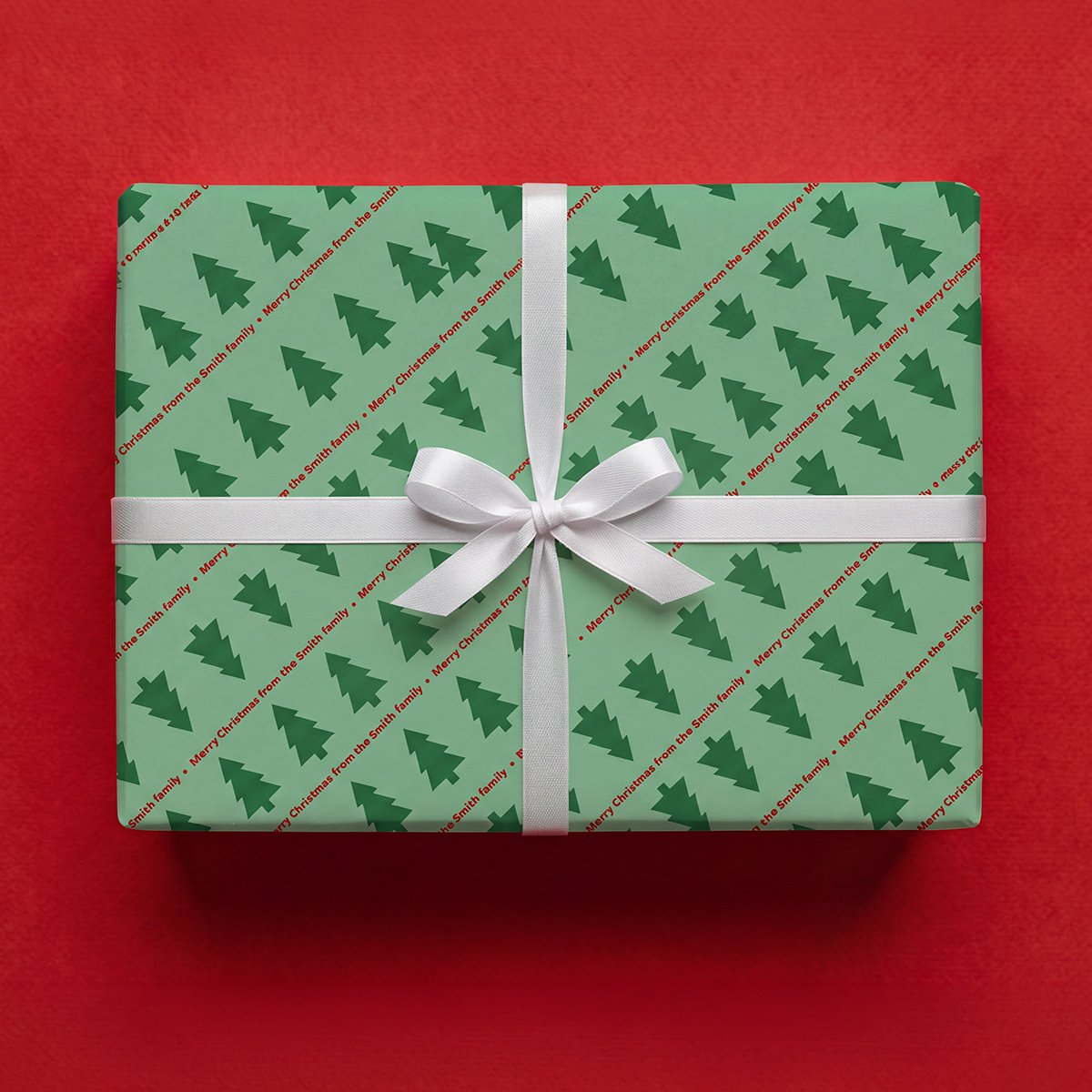 Personalised Christmas Tree Wrapping Paper - Image 3