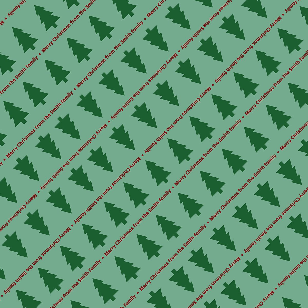 Personalised Christmas Tree Wrapping Paper - Image 4